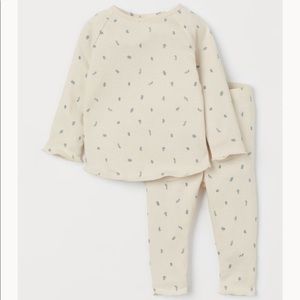 H&M matching top and pants 2T